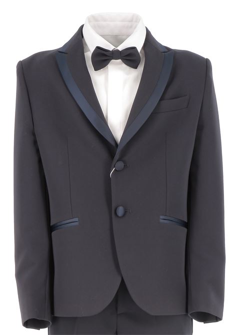 O Smoking alliccato po vaglione LUCIANO SOPRANI | COML292BLU